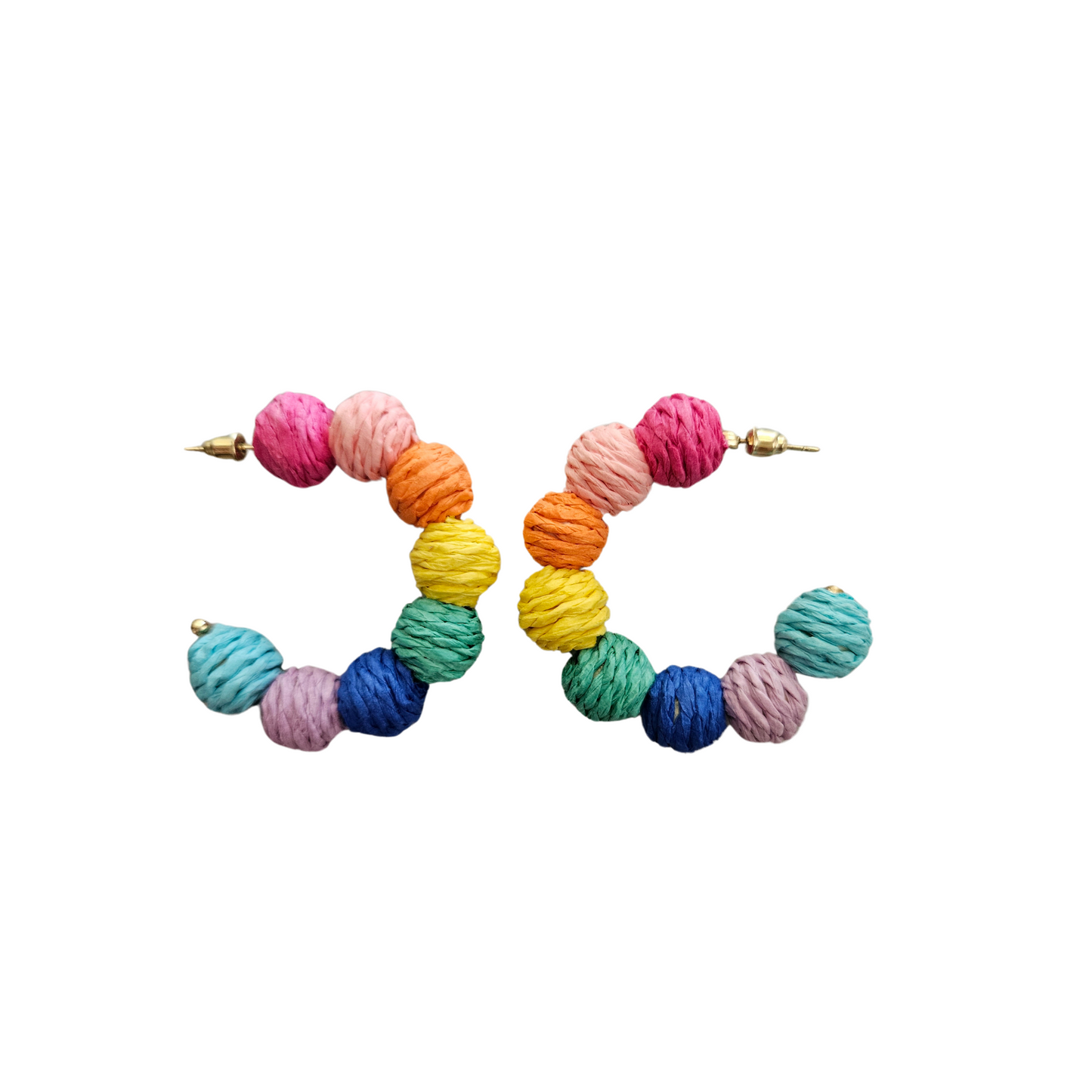 Beaded Sphere Statement Earrings