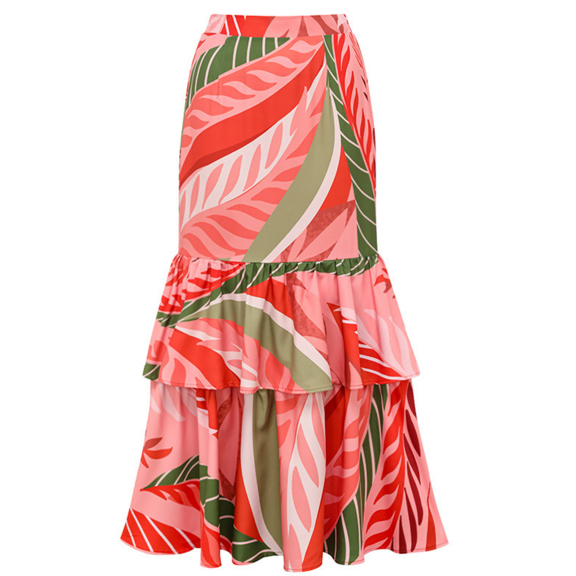 Coral Vintage Monokini Swimsuit skirt image