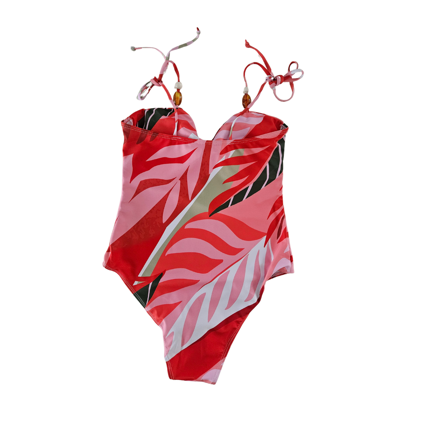 Coral Vintage Monokini Swimsuit back image