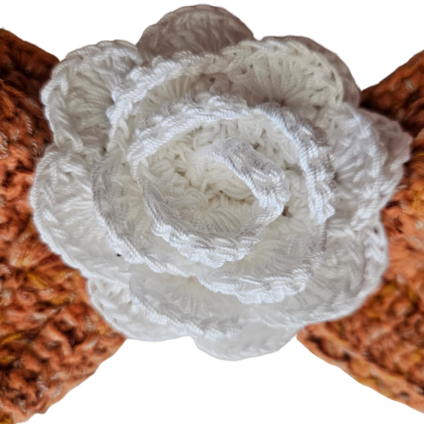 Elegant Flower Accent Crochet Bandeau Crisscross Top