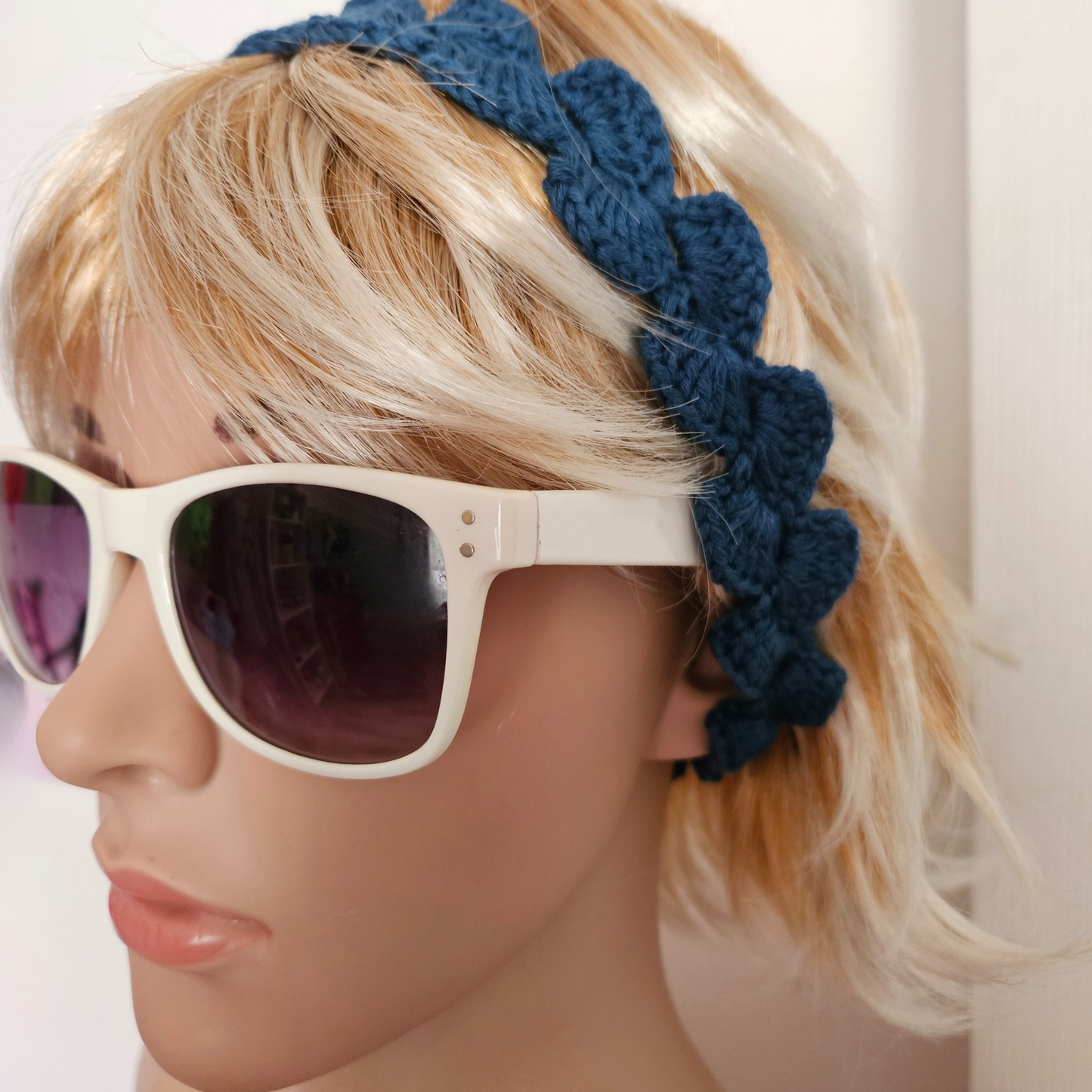 Green Stripes Petal Headband photos