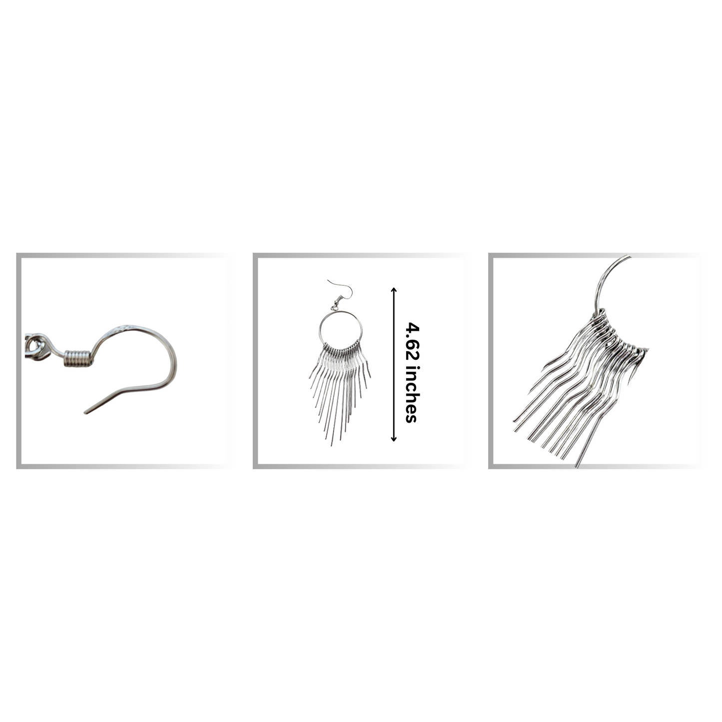 Shrine Earrings Details: Size and French Hook Closure