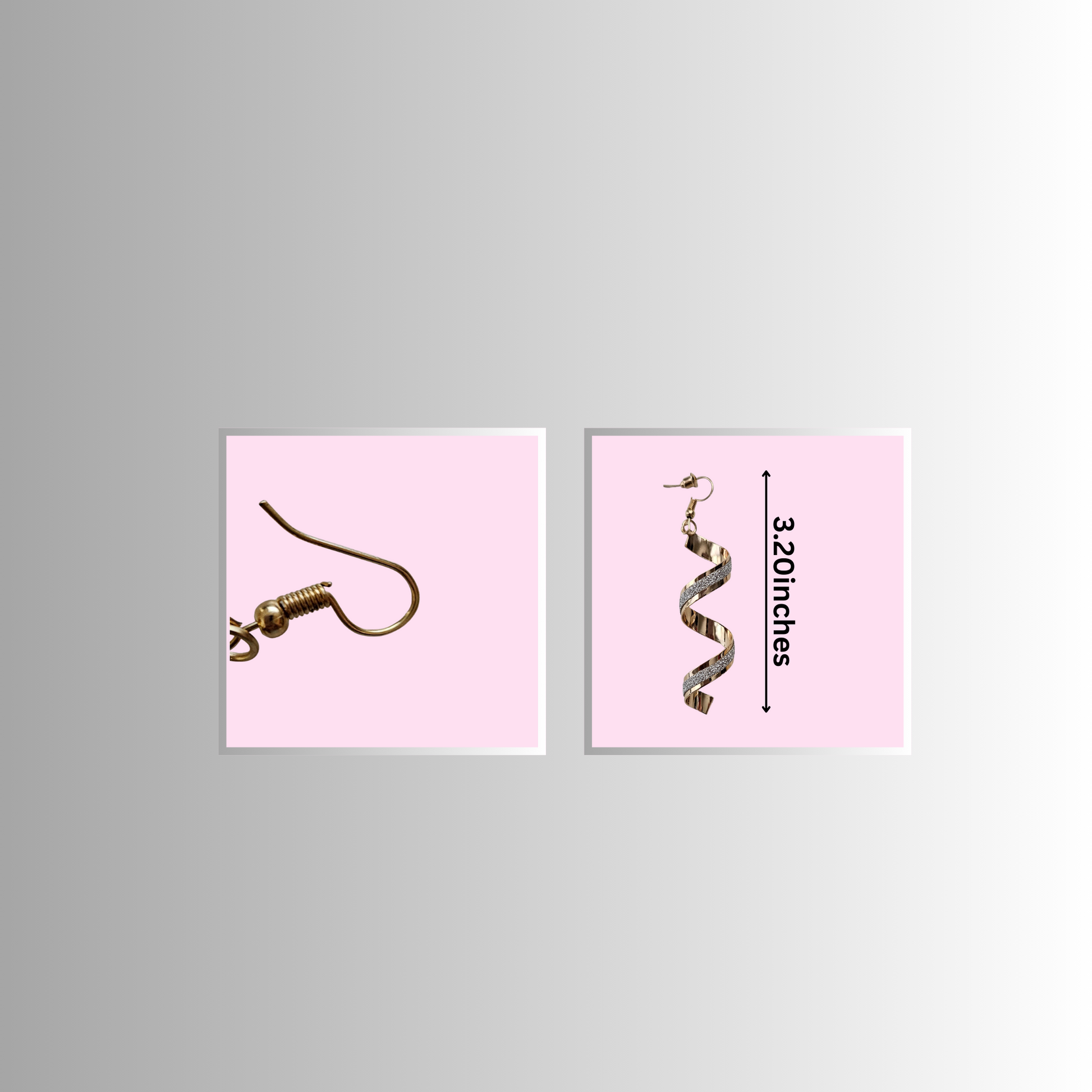 Swirl Gold Drop Earrings