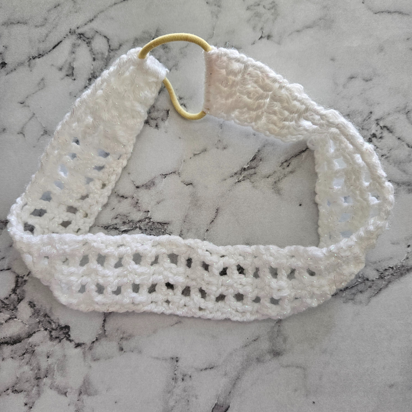 White Mesh headband