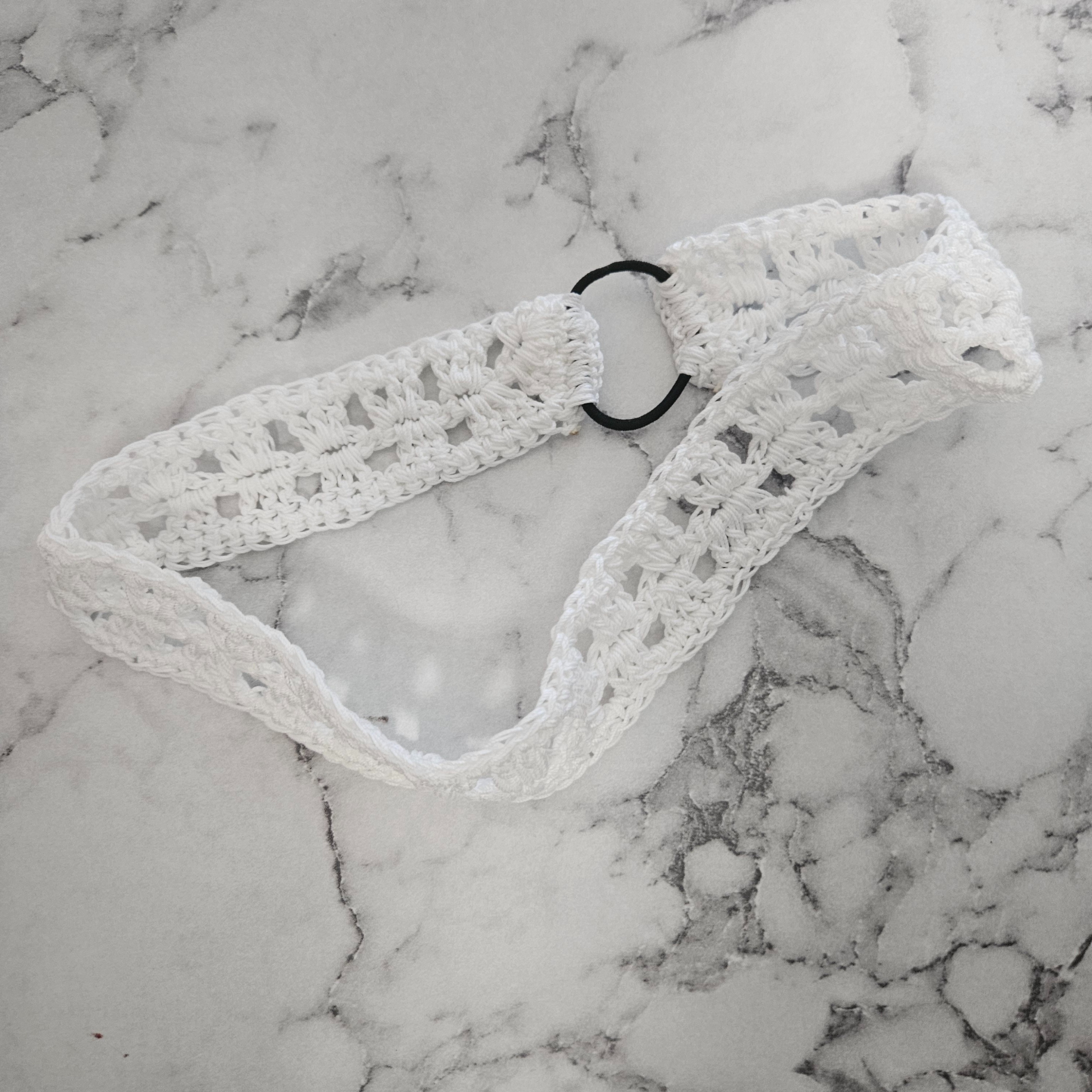 White classic headband photo