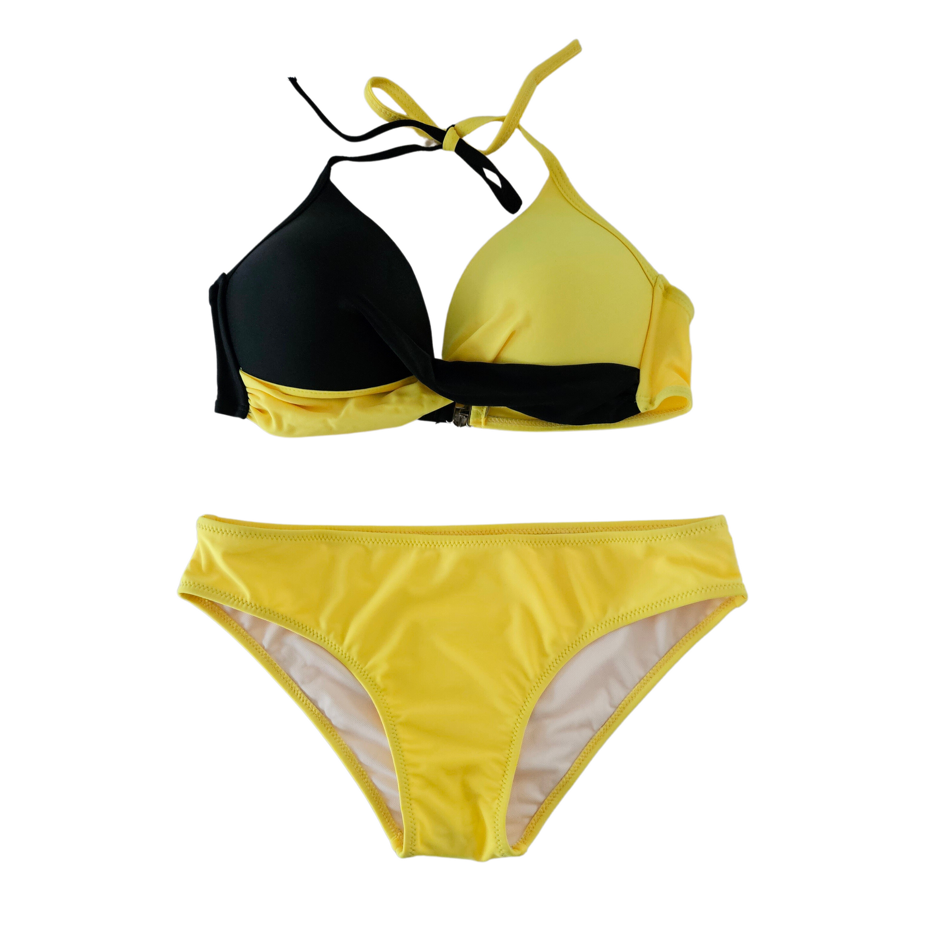 Yellow Tones Molded Cup Bikini Set full image