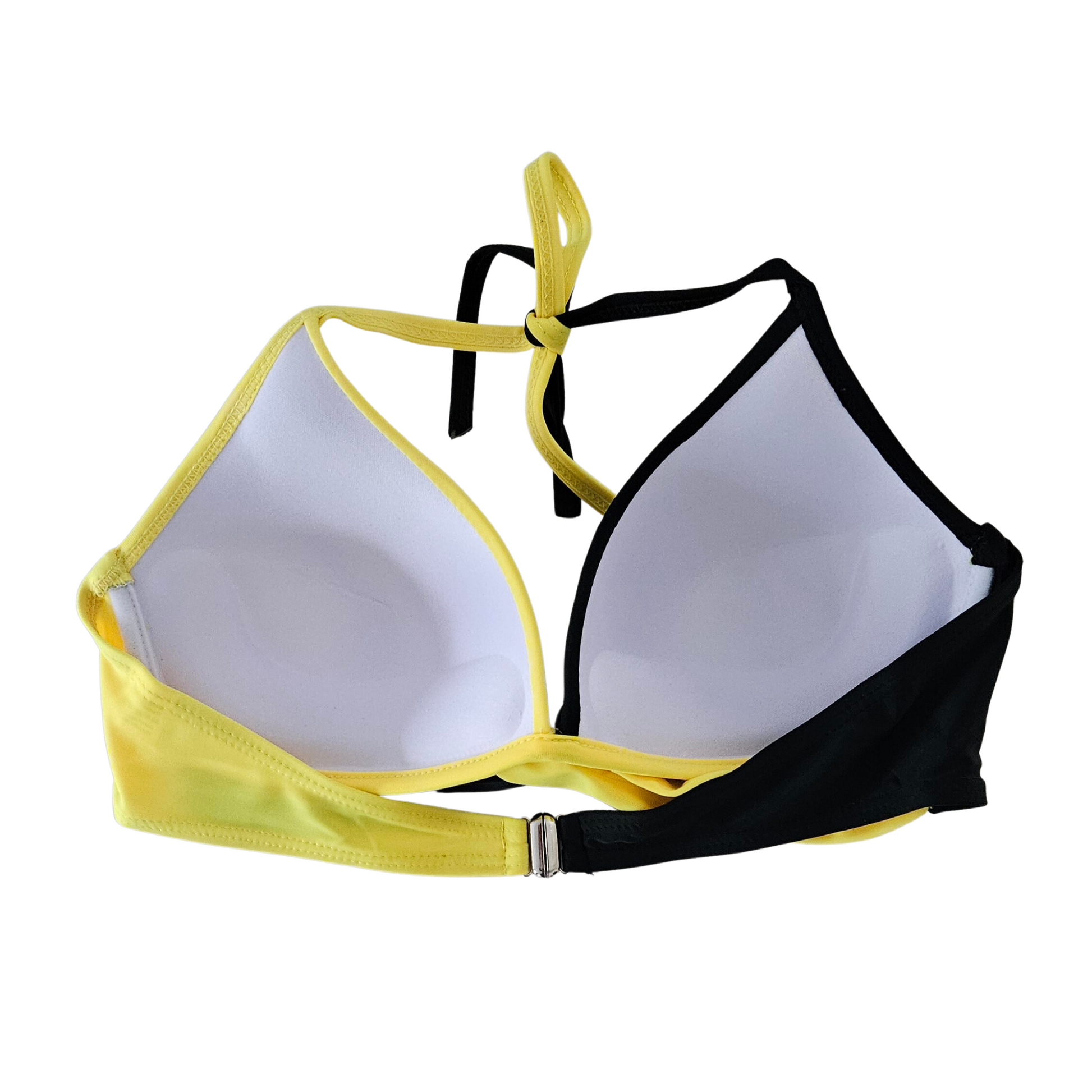 Yellow Tones Molded Cup Bikini Set top back