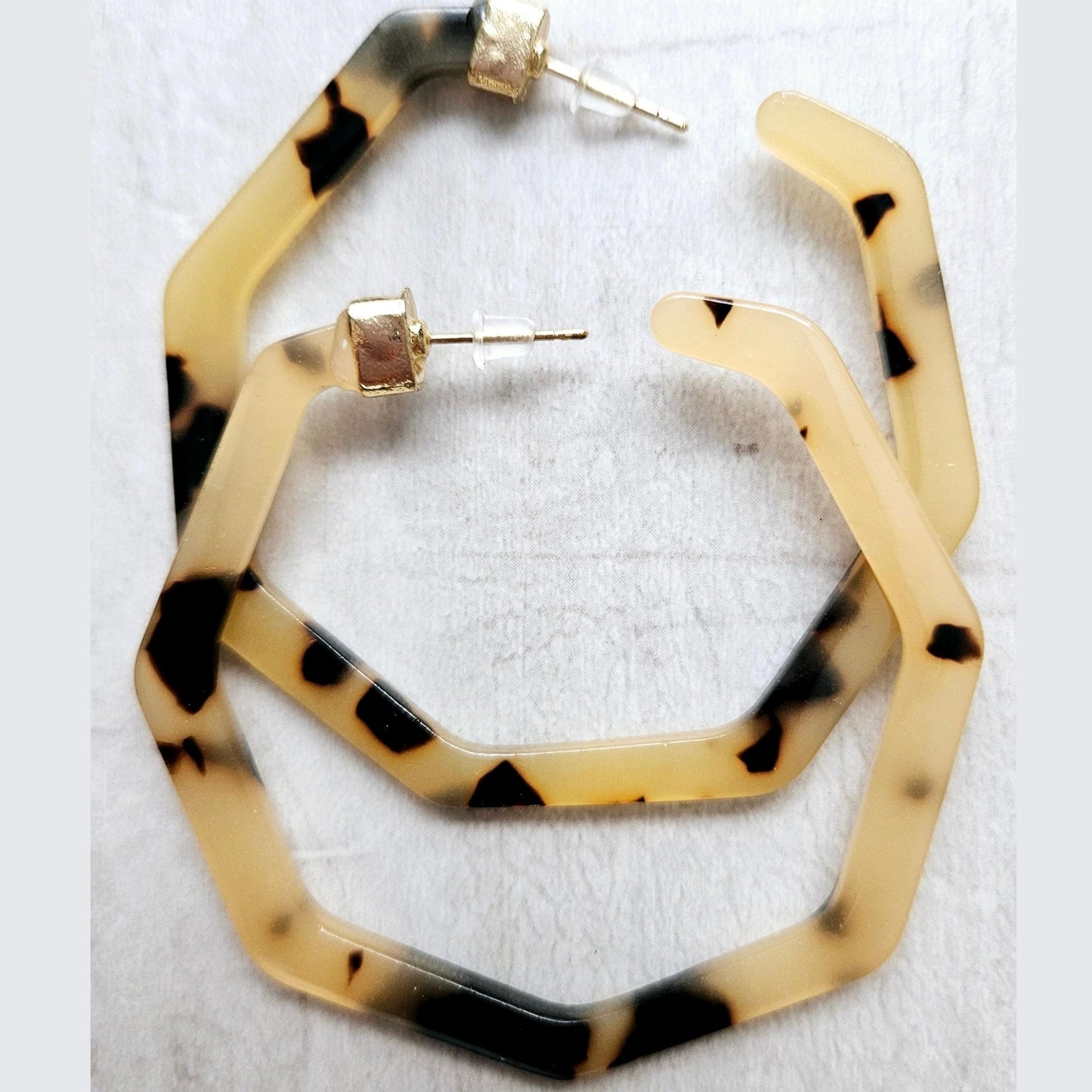 Leopard Large Loop Earrings