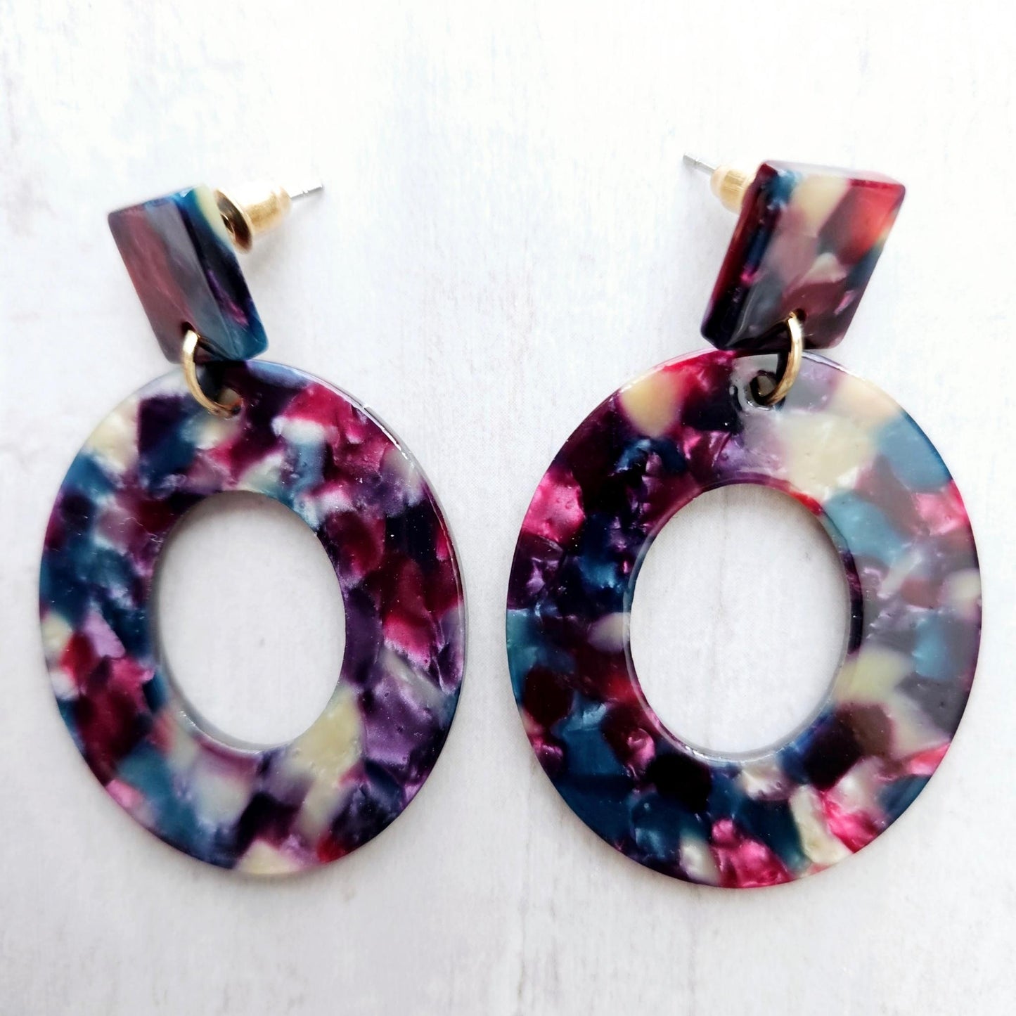 Oval Small Hoop Earrings