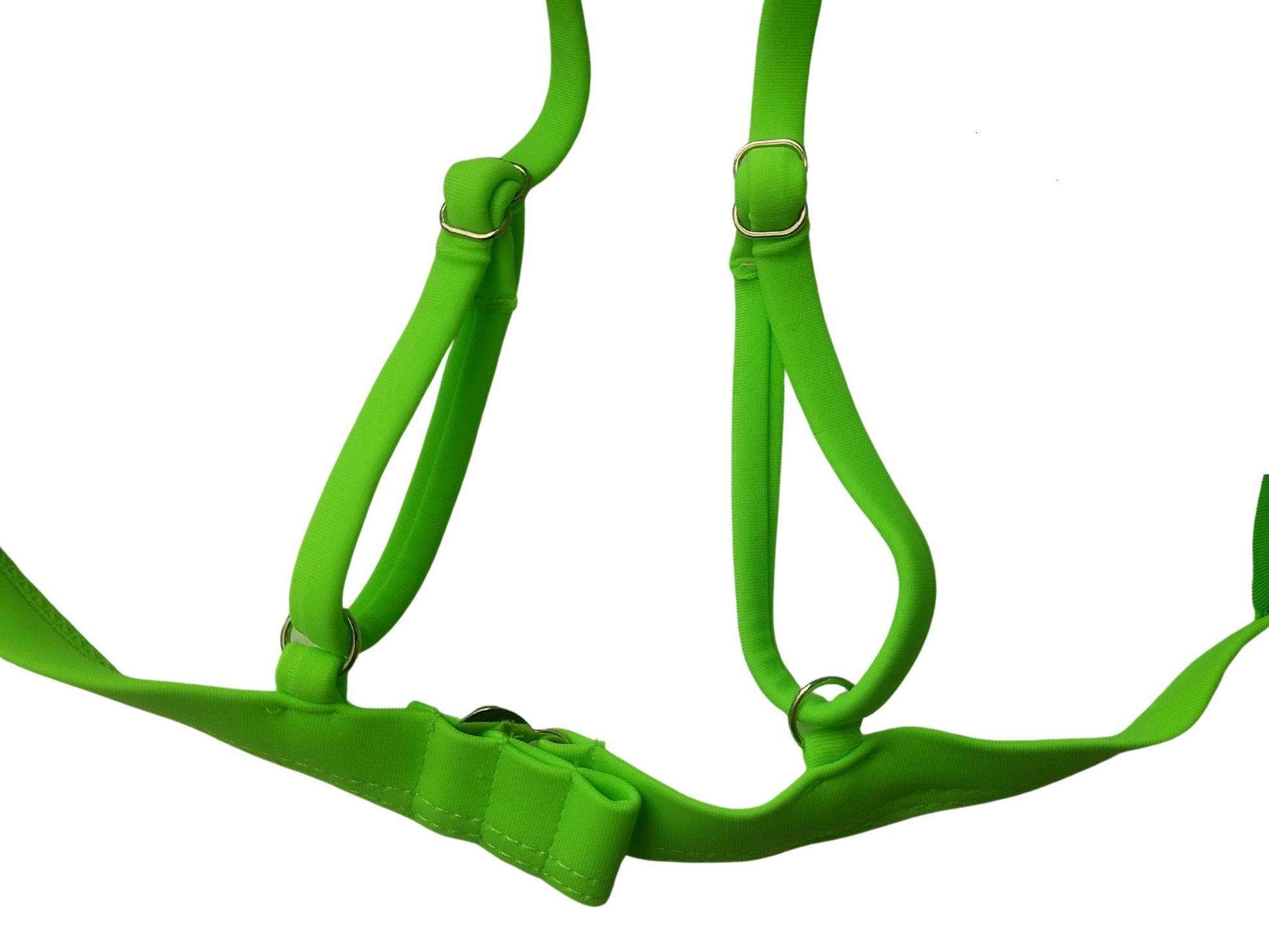 Textured Green Neon Knotted Bikini Set Swimwear Rita Rosa Brazilian Beachwear