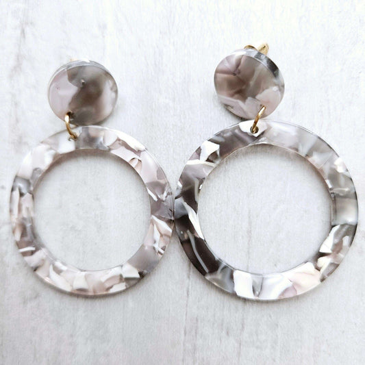 Circle Camouflage Earrings