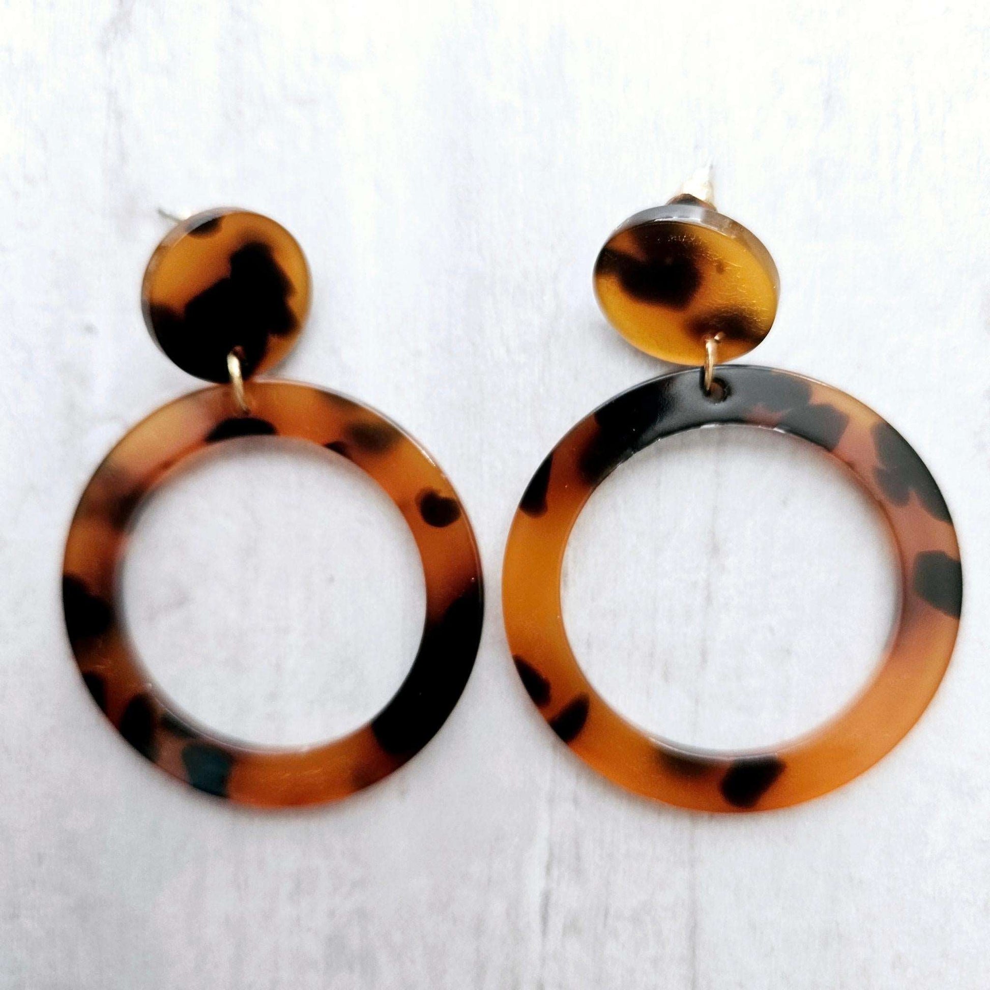 Circle Camouflage Earrings