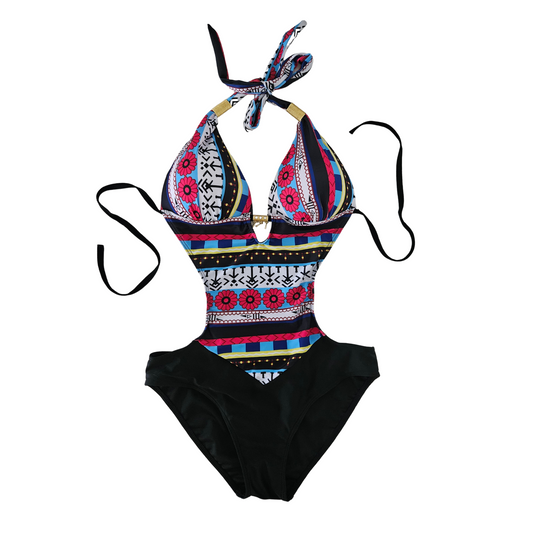 BlackWest Tribal One-Piece Monokini Swimsuit image