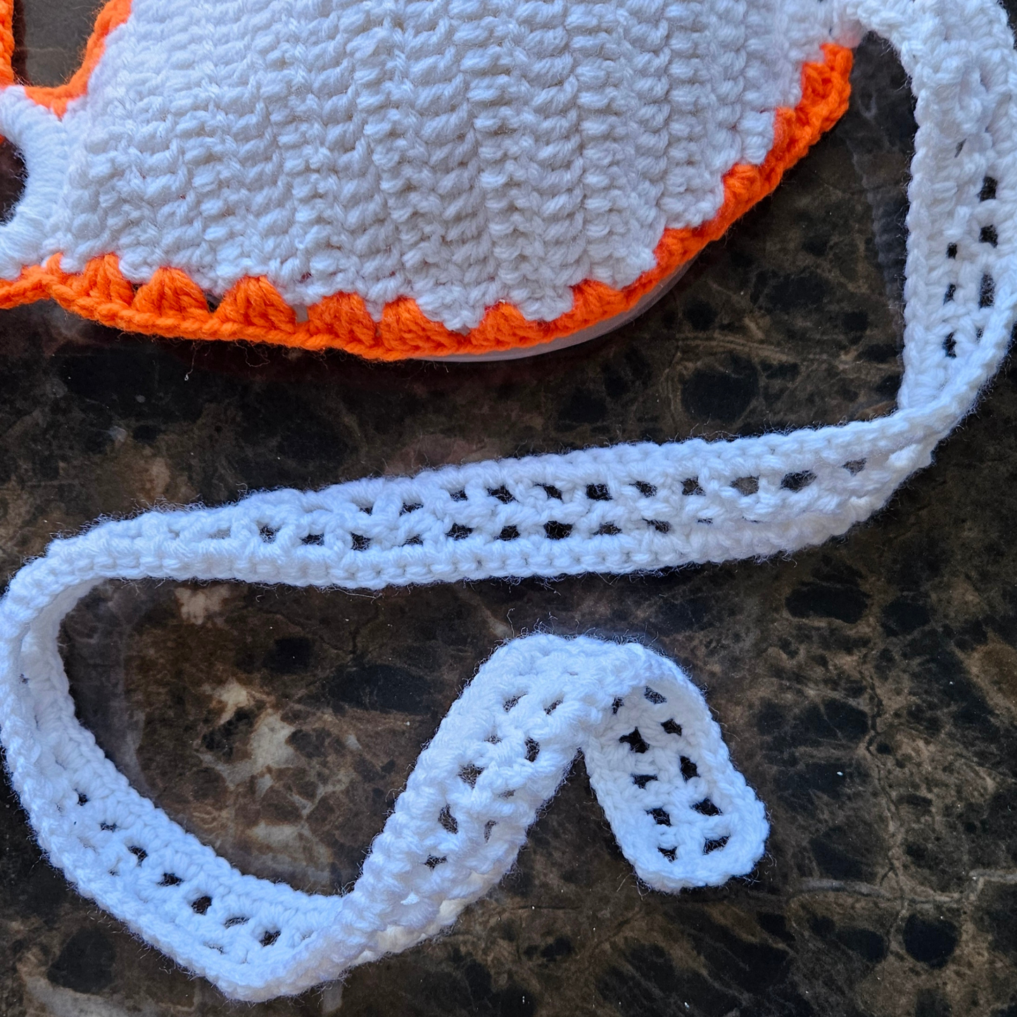 Citrus Crochet Bandeau Top back lace straps