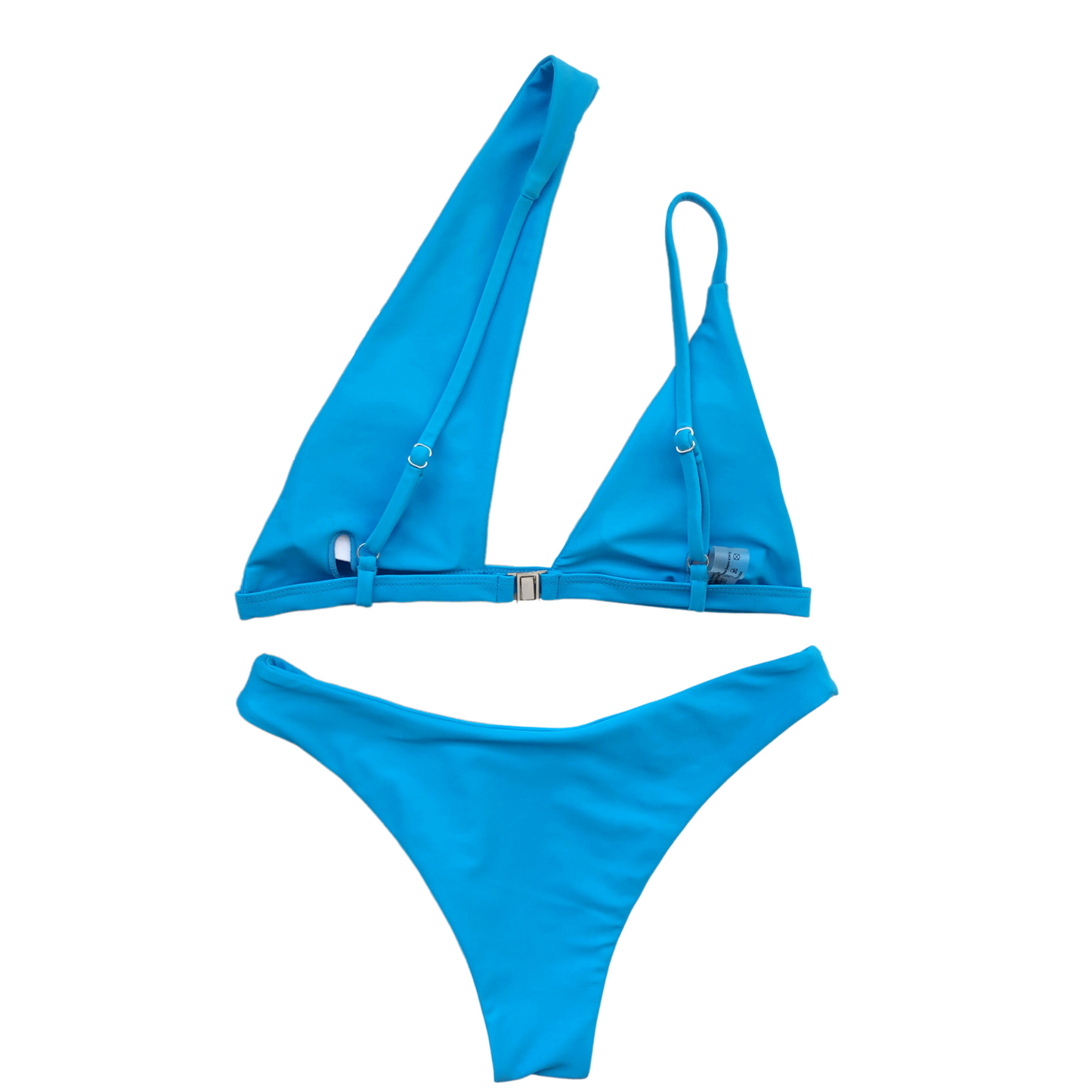Cut Out One Shoulder Bikini Set back image