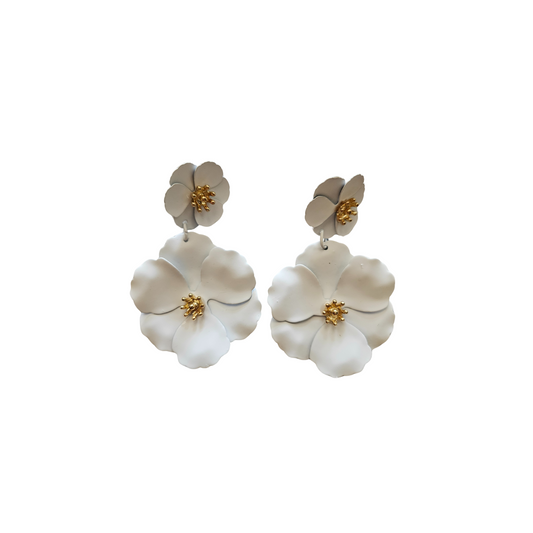 Daisy Flower Drop Earrings