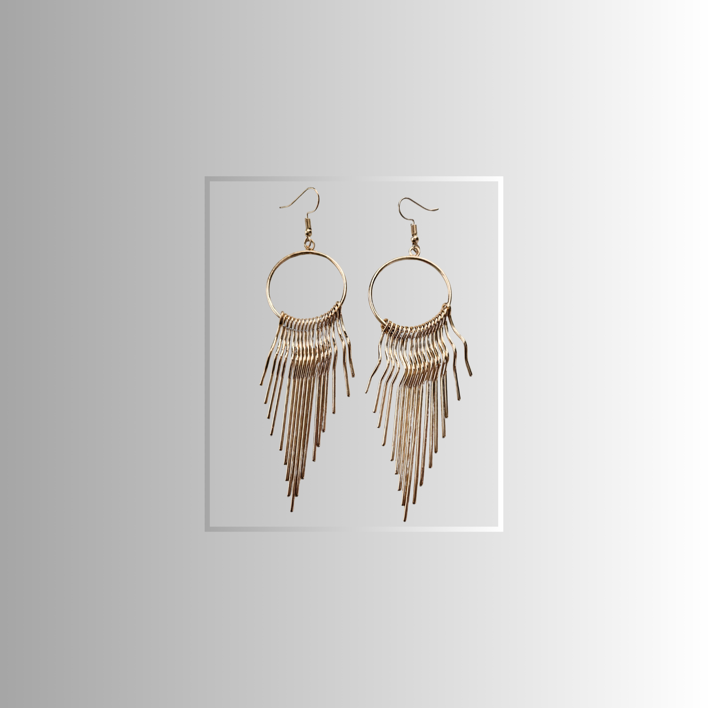 Shrine Gold Statement Earrings - Elegant Beachwear Accessories