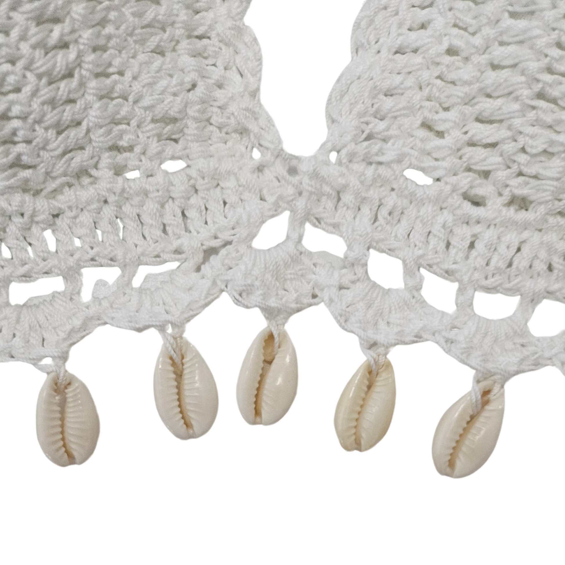 Seashell Crochet Cropped Top Detail
