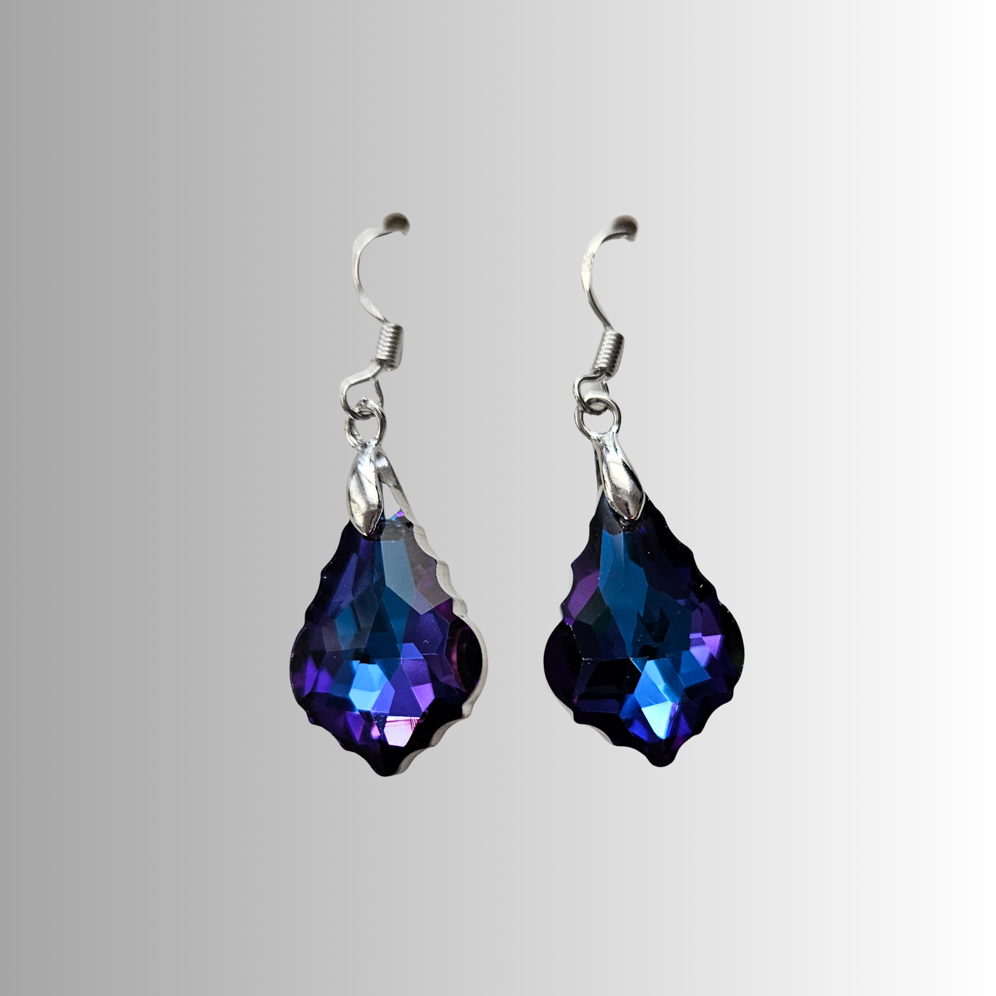 Sky Blue Topaz Crystal Elegance Earrings