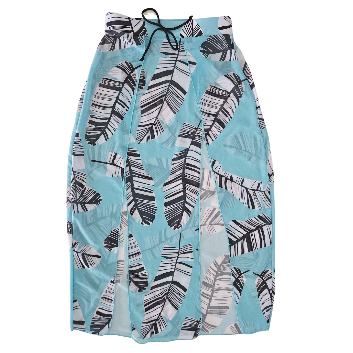 Sky Blue Printed Three piece long skirt image