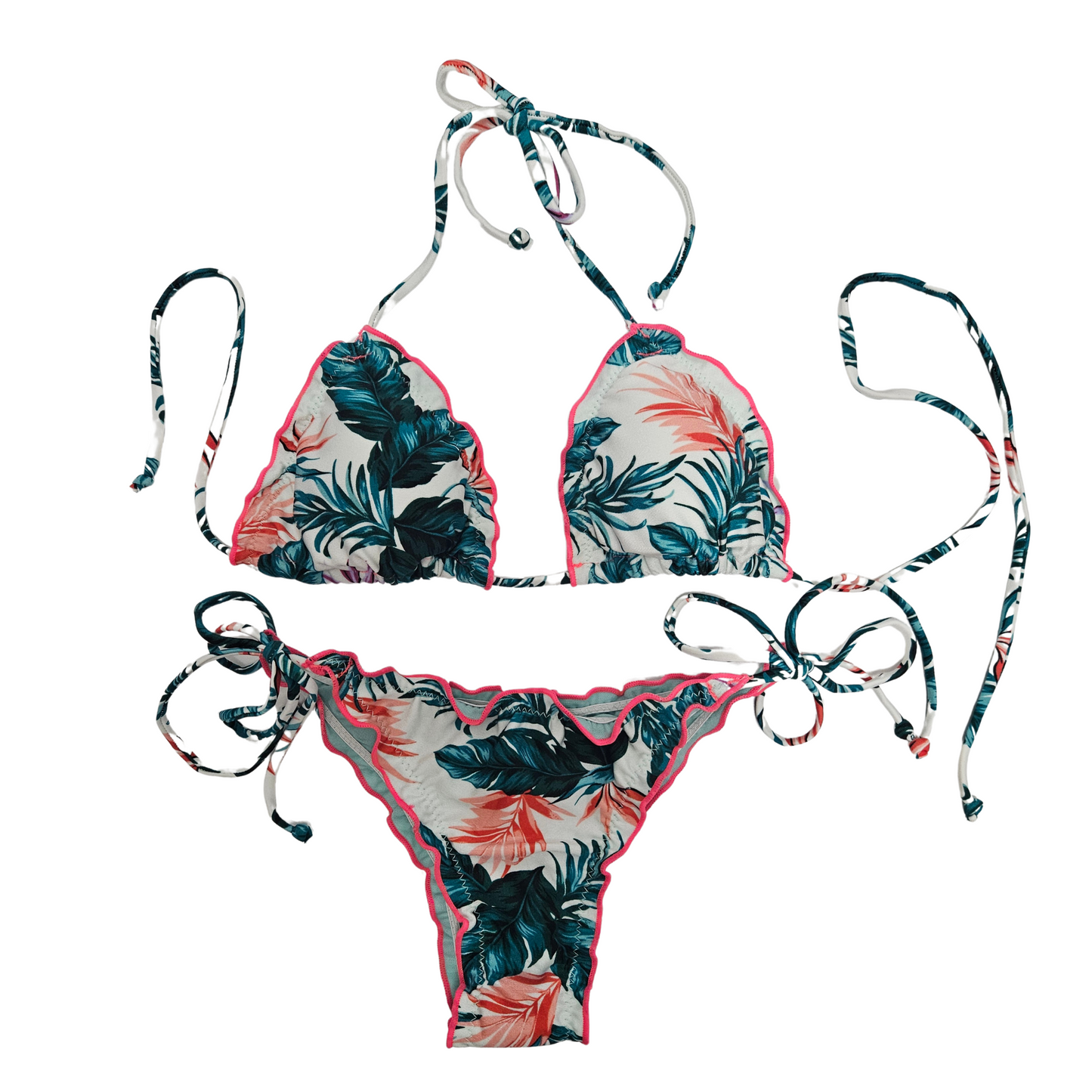 Floral Tie Side Bikini Set