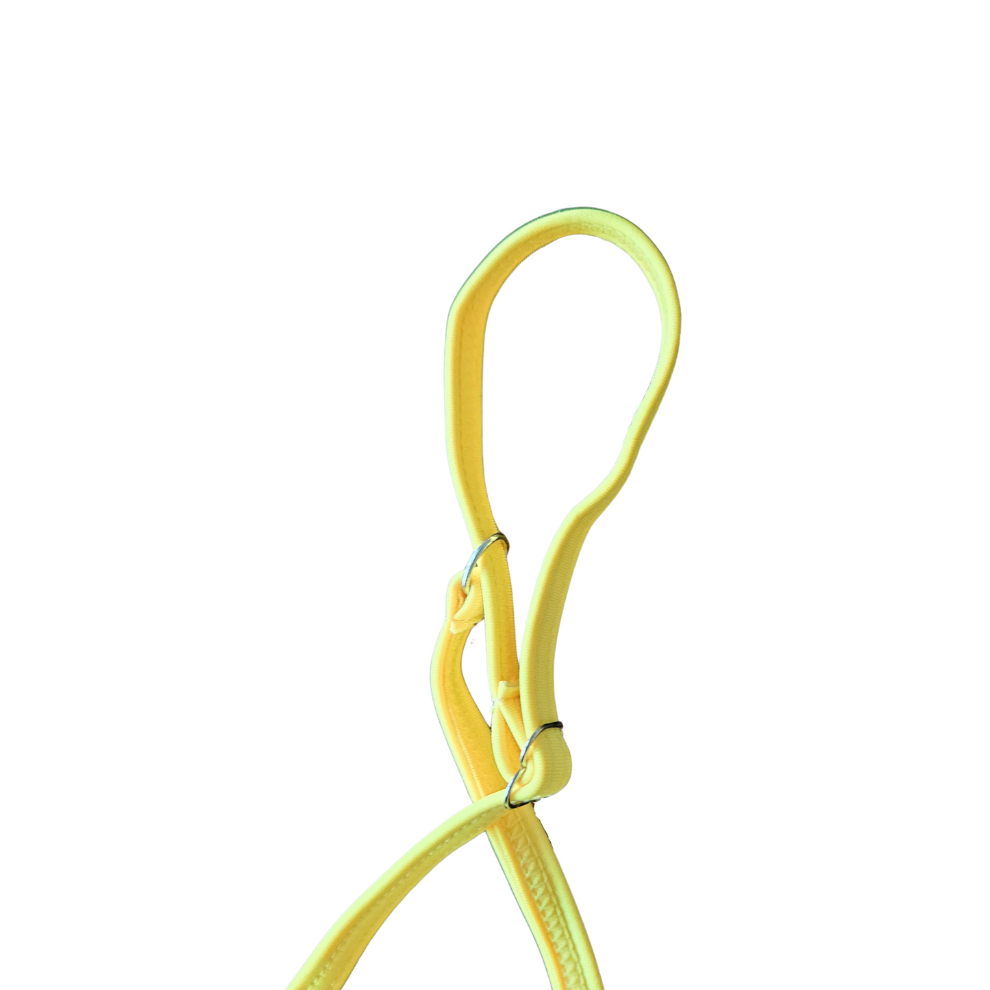 Yellow Bandeau Strap String Bikini Set adjustable straps