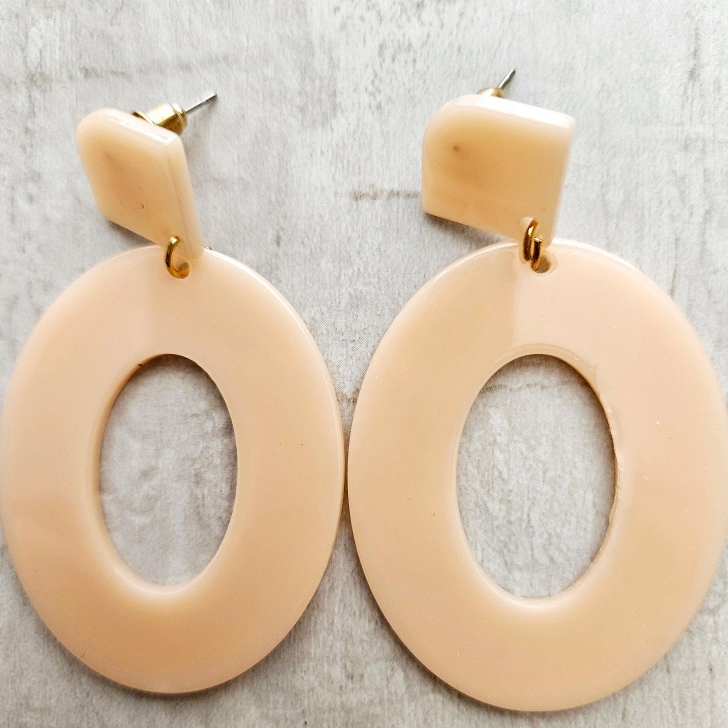 Oval Large Fashion Hoop Earrings