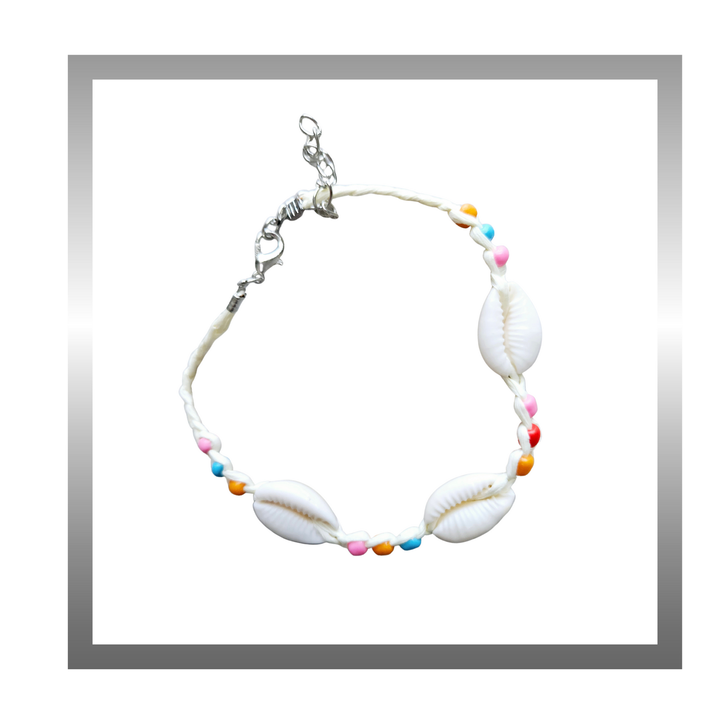 Natural Seashells Colorful Beads Anklet